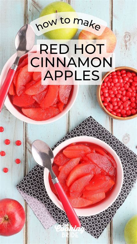 Red Hot Cinnamon Apples Recipe Cinnamon Apples Cooking Cinnamon Baked Cinnamon Apples