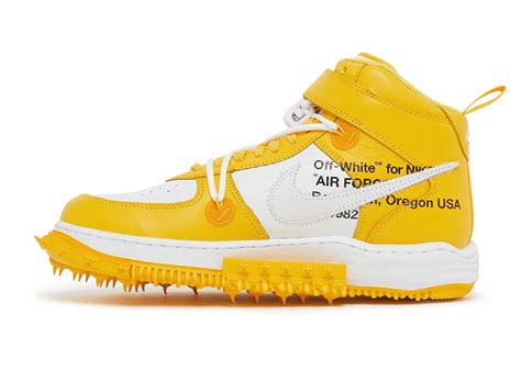 Nike Air Force 1 Mid Sp Off White Varsity Maize Dr0500 101 Sneaker Baker