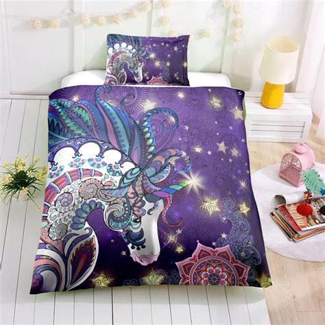 Rainbow Unicorn In Wonderland Bedding Set Unilovers