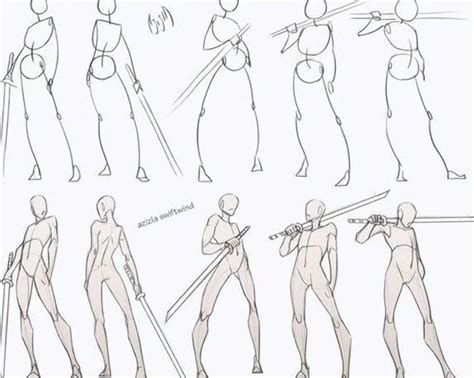 Swordsman Poses Pack Follow My Patreon For All Sketches And Resources Drawing Reference Reso