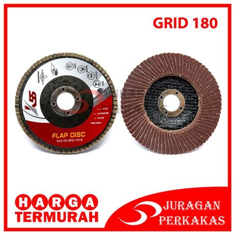 Jual K Flap Disc Grit Mata Gerinda Inch Amplas Besi Susun