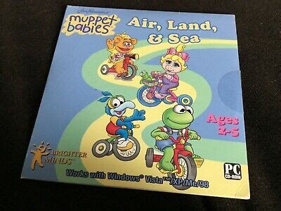 Muppet Babies Air Land And Sea Pc Cd Rom Early Learning Game Ebay