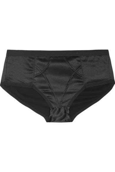 Elle Macpherson Intimates Dunescape Stretch Satin High Waisted Briefs Net A Porter