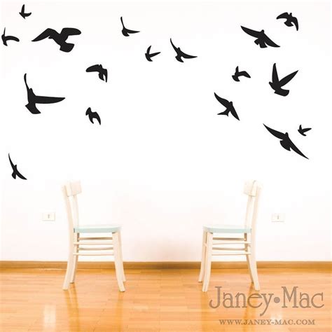 Bird Wall Decal Flying Birds Vinyl Wall Art Room By JaneyMacWalls