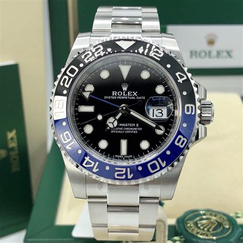 Unworn Rolex Gmt Master Ii Batman Blnr Box And Card Complete Set