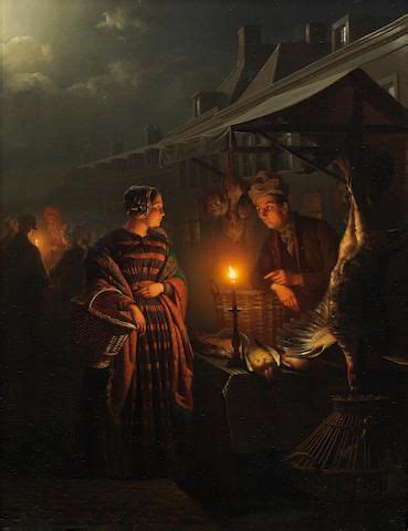 A Gingerbread Seller By Candlelight By Petrus Van Schendel Artofit