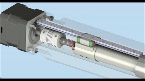 Linear Actuator With Nema17 T8 Threaded Rod And Mgn7c Guide Youtube