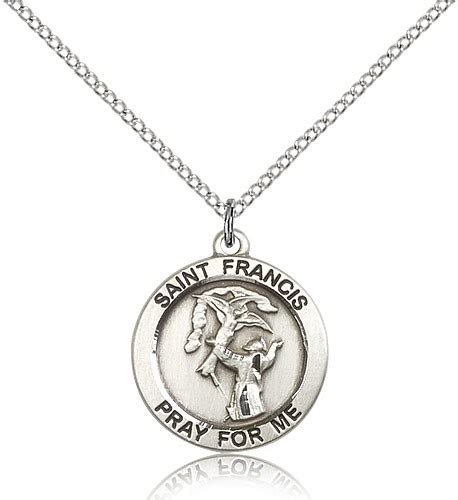 Sterling Silver St Francis Of Assisi Necklace