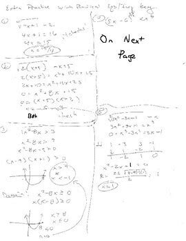 Radical Equations and Inequalities HW and Solutions | TPT