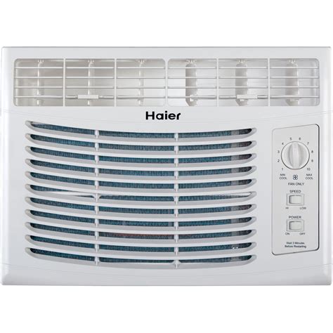 Haier 5,000 BTU 115V Window-Mounted Air Conditioner with Mechanical ...