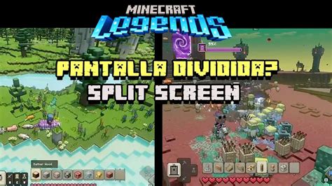 Coop Pantalla Dividida Y Crossplay En Minecraft Legends Split Screen