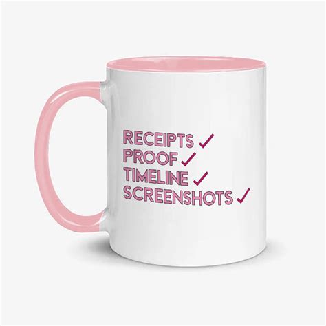 Receipts Proof Timeline Screenshots Mug - Etsy