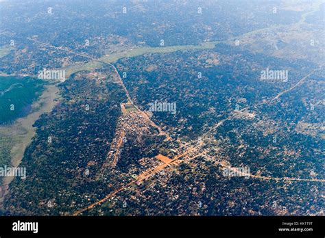 Aerial View Of The Coast Of Inhambane Province In Mozambique Stock