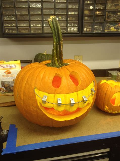 Pumpkin With Braces Pumpkin Carving Pumpkin Halloween