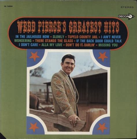 Webb Pierce Webb Pierce S Greatest Hits US Vinyl LP Album LP Record