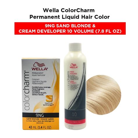 Wella Colorcharm Permanent Liquid Hair Color Toner Oz Ng Sand