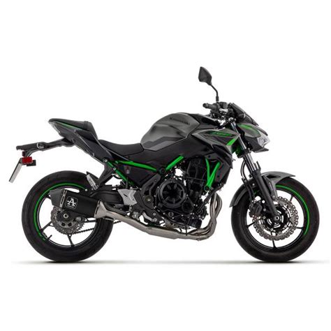 Full Exhaust System Arrow Veloce Black Aluminum Approved Kawasaki