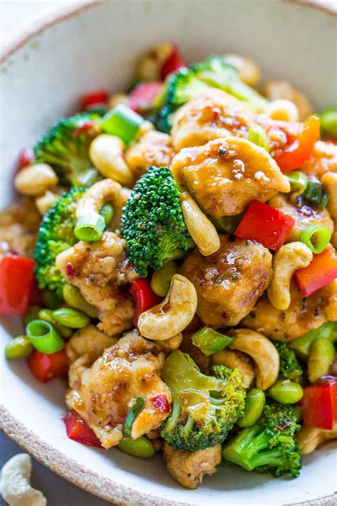 20 Minute Cashew Chicken Better Than Takeout Averie Cooks