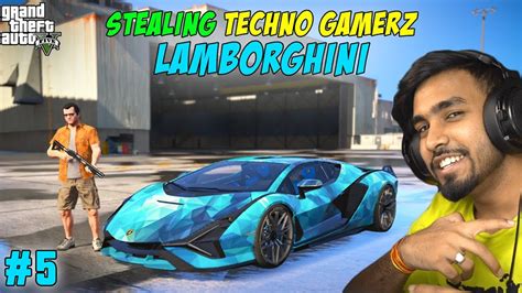 Stealing Technogamerzofficial Lamborghini Sian Gta Gameplay