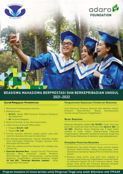 Info Beasiswa Adaro Foundation Himatika Ugm