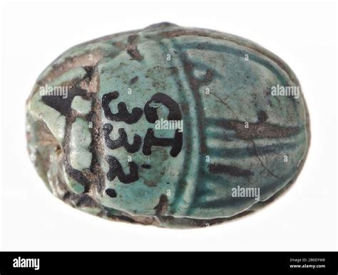 Egypt Seal Scarab Faience Cm New Empire Th Dynasty