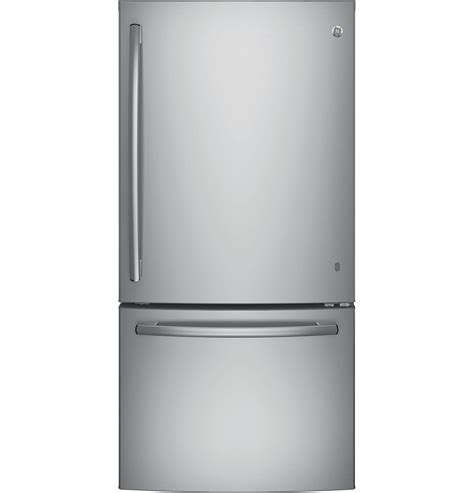 Ge Appliances Gde25eskss 249 Cu Ft Single Door Bottom Freezer