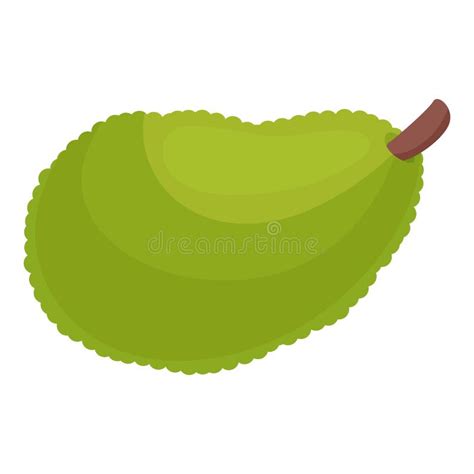 Nature Jackfruit Icon Cartoon Vector Ripe Food Stock Vector