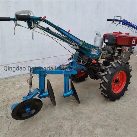 Disc Plough Machine With Two Disc For Walking Tractor Tiller Rotary