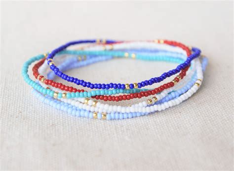 Seed Bead Anklet Choose Color Turquoise Anklet Stretch Anklet Teal