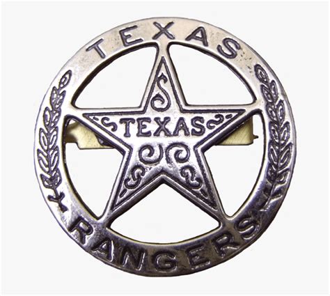 Texas Ranger Badge - Texas Ranger Badge Png, Transparent Png - kindpng