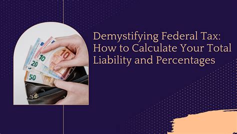 Demystifying Federal Tax How To Calculate Your Total Liability And