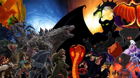 Earth Kaijus Vs Villains Of Darkness By Sp Goji Fan On Deviantart