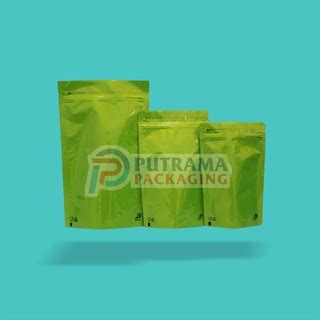 Jual Pack Isi Pcs Standing Pouch Full Aluminium Foil Hijau