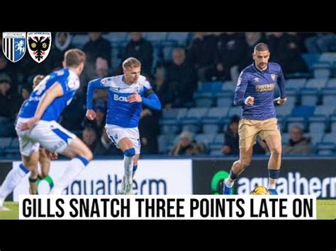 Gills Snatch Late Winner To Take All Three Points Afc Wimbledon Vs