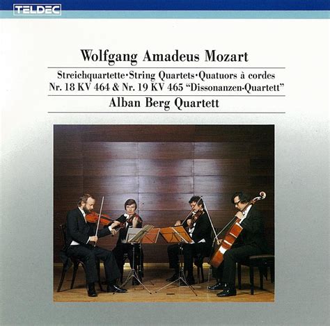 Mozart String Quartet No 18 19 Alban Berg Quartet Amazon es Música