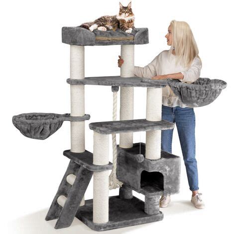 Happypet Kratzbaum Grosse Katzen Stabil Xxl Kletterbaum Cm Hoch