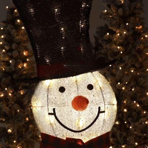 5 Ft Outdoor Lighted Snowman Christmas Yard Decorations With Warm Led