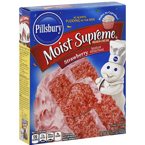 Pillsbury Premium Cake Mix Strawberry | Cake & Cupcake Mix | The ...