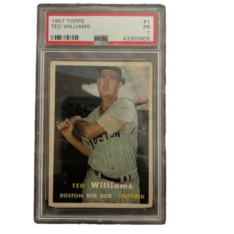 Topps Ted Williams Boston Red Sox Hof Psa Pr A Ebay