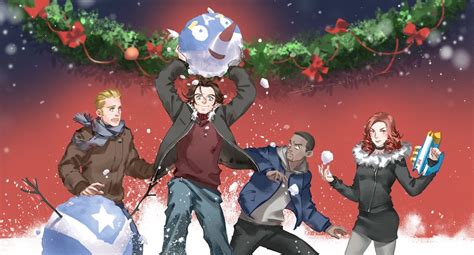 Merry Christmas By Liuyuchi On Deviantart Avengers Fan Art