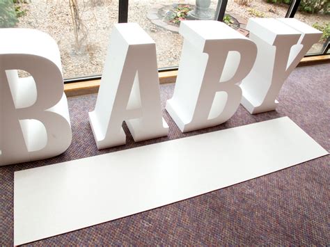 How To Assemble Foam Table Letters