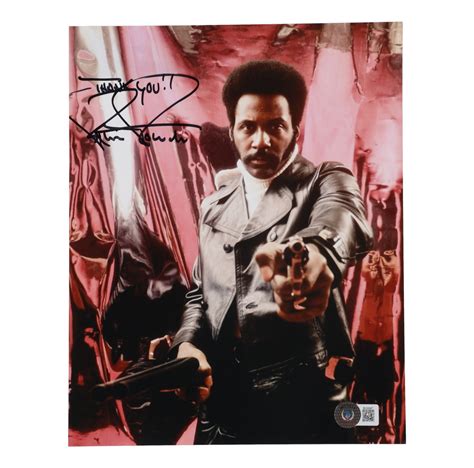 Richard Roundtree Signed Shaft 8x10 Photo Inscribed Thank You