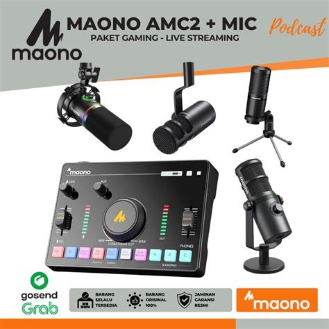 Jual Paket Maono Amc Neo Microphone Gaming Live Streaming