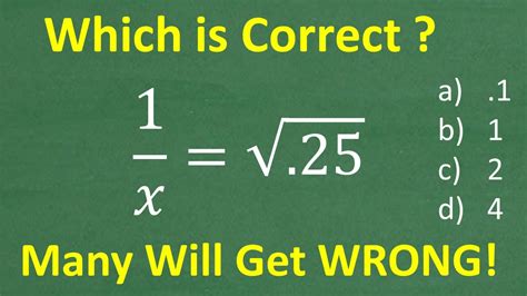 Solve X Square Root Of Many Dont Understand Basic Decimal And