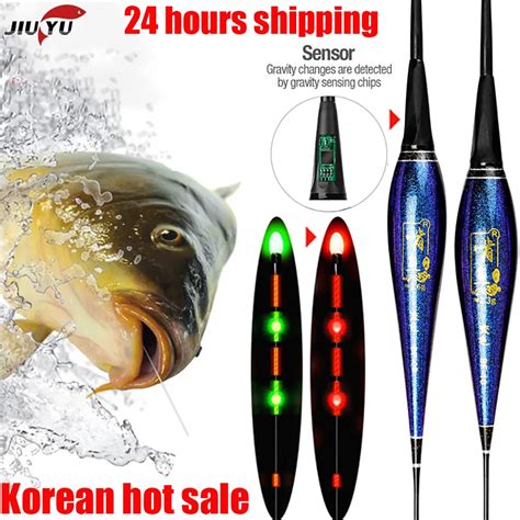 Jiuyu Flotador De Pesca Led Inteligente Boya De Recordatorio De