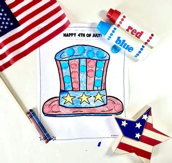 Th Of July Do A Dot Art Packet By Mnorganizingmom Tpt