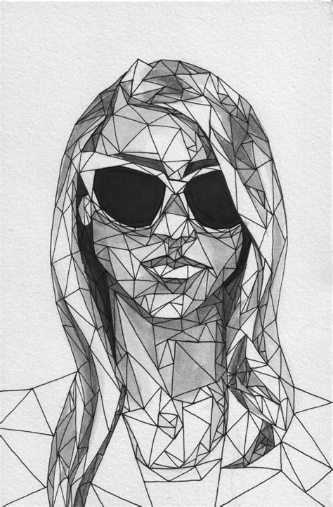 Geometric Face Drawing at PaintingValley.com | Explore collection of ...