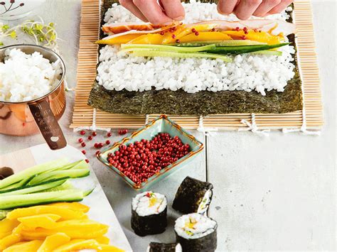 Sushi Met Mango Komkommer En Kiemen