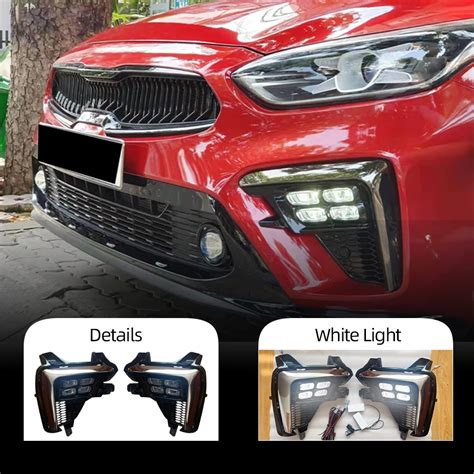 Car Flashing Set Led Daytime Running Light V Car Drl Fog Lamp