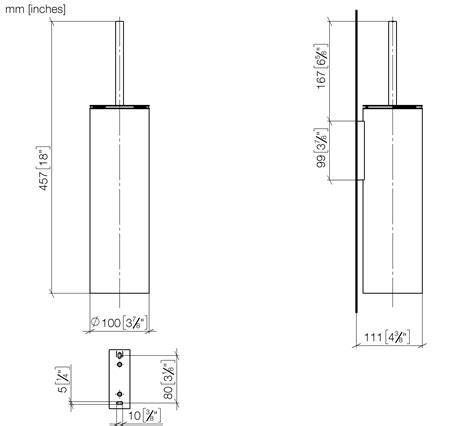 Dornbracht Serie Overkoepelend Wc Borstelgarnituur Do Wandmodel Mat